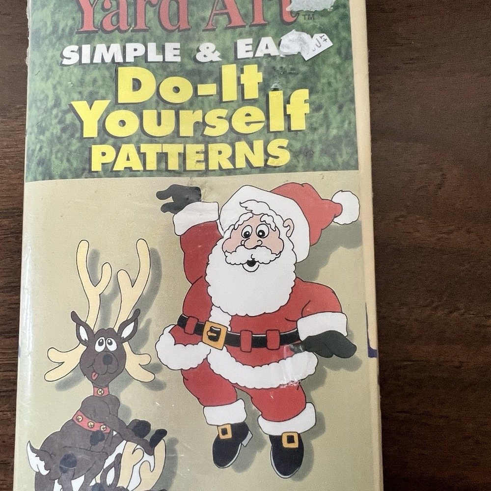 Yard Art DIY Wood Patterns Falling Santa Reindeer 1993 Christmas Pattern 148 NEW